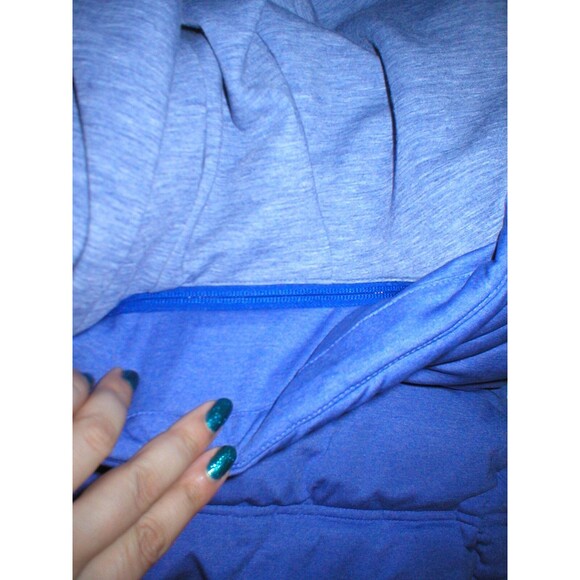 NWT Athleta $148 Womens Heather Purple Vest Detachable Hood M Warm Puffer Cozy - Picture 9 of 12